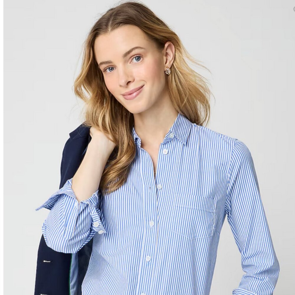 J. Crew Cotton Button Down Shirt in Signature Fit